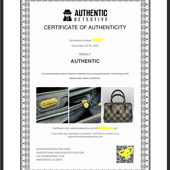 Fendi Pequin Boston PVC Handbag - Picture 9 of 16